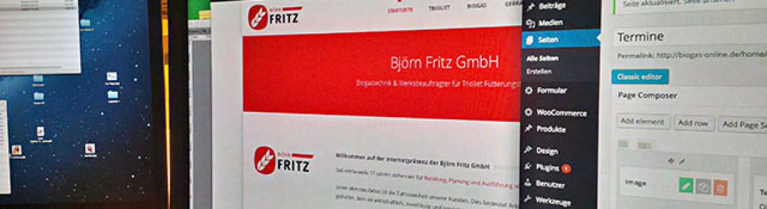 Neugestaltung unser Internetseite Neugestaltung unser Internetseite
